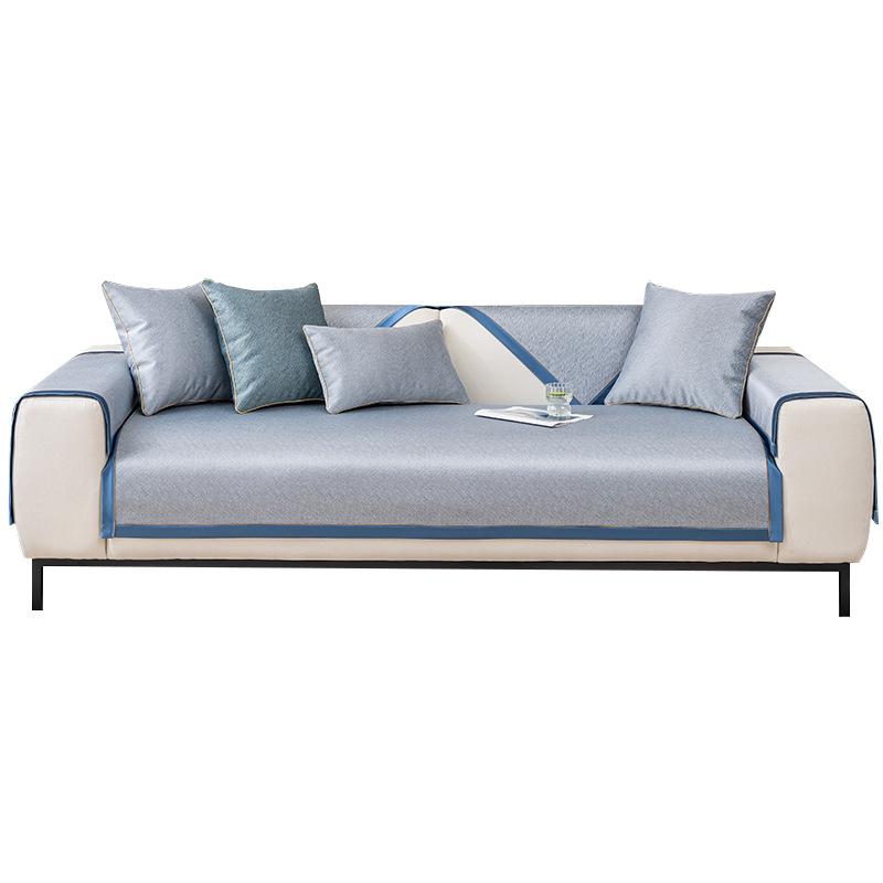 Чехол для дивана Ice Silk, летняя прохлада, подушка, коврик, скандинавские цветы, нескользящий коврик для дивана, полотенце, домашние животные, чехлы для дивана для гостиной