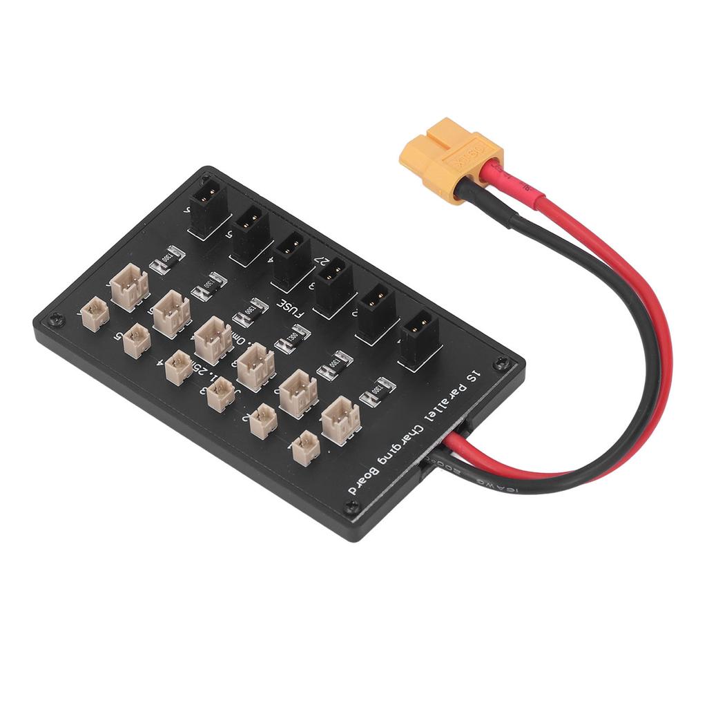 Параллельная зарядная плата 6 каналов XT60 Плата для балансировки заряда с кабелем 4,0 мм типа "банан" для