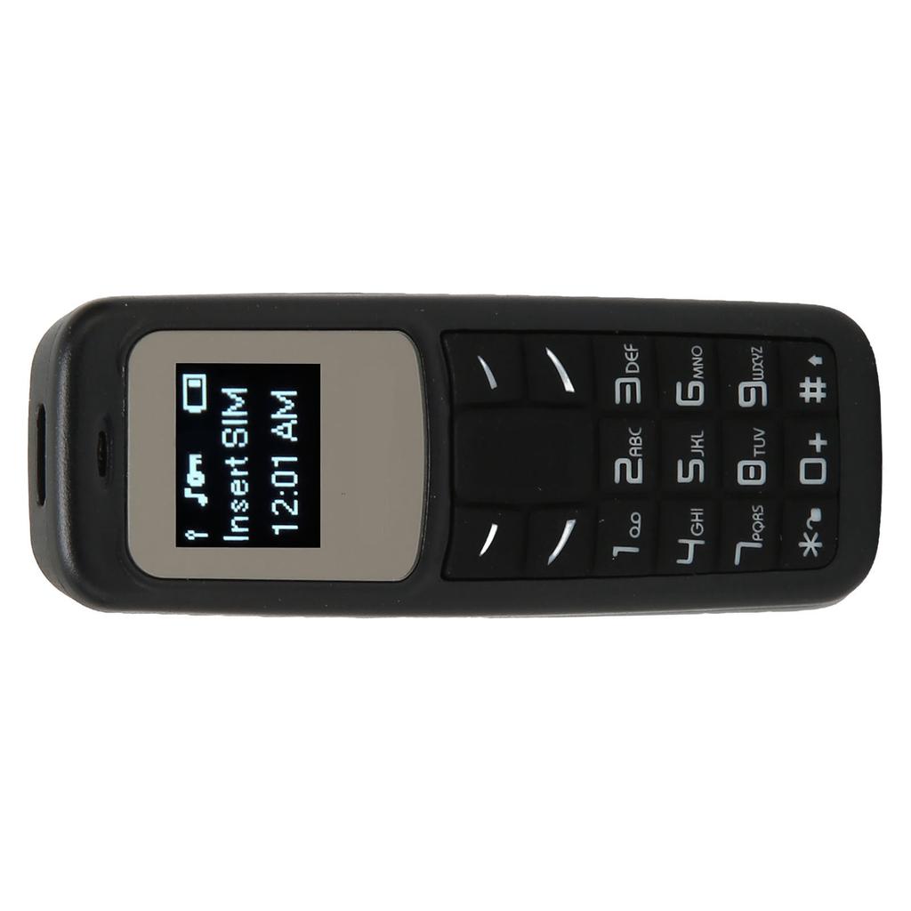 Mobile Cell Phone Small Mobile Phone Headset Dialer with Ear Hook Support SIM 0.66inch