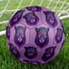 1PC Panther Purple Soccer Ball Size 5 Football Machine Sewn Indoor/Outdoor Universal Football Surprise Collection n130