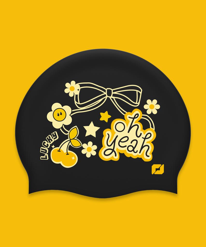 Силиконовая шапочка для плавания Tieseunain Sugar Pop Черная