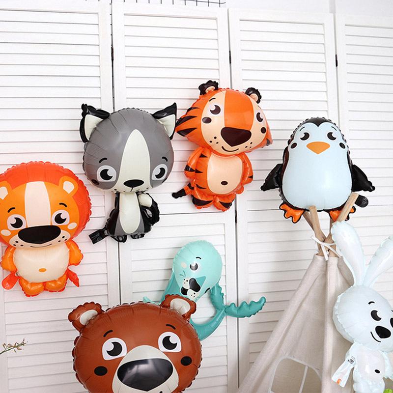 Двенадцать милых мультяшных воздушных шаров с животными. Новые воздушные шары.