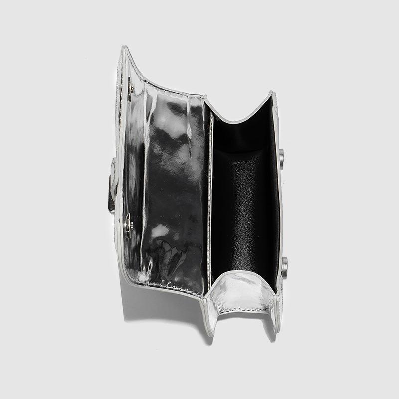 Летняя модная мини-сумка Niche Pearl Chain Crossbody Silver