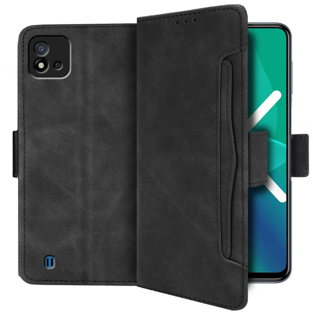 Flip Case for Realme C11 2021 / C20 / C20A, Card Slot, Black