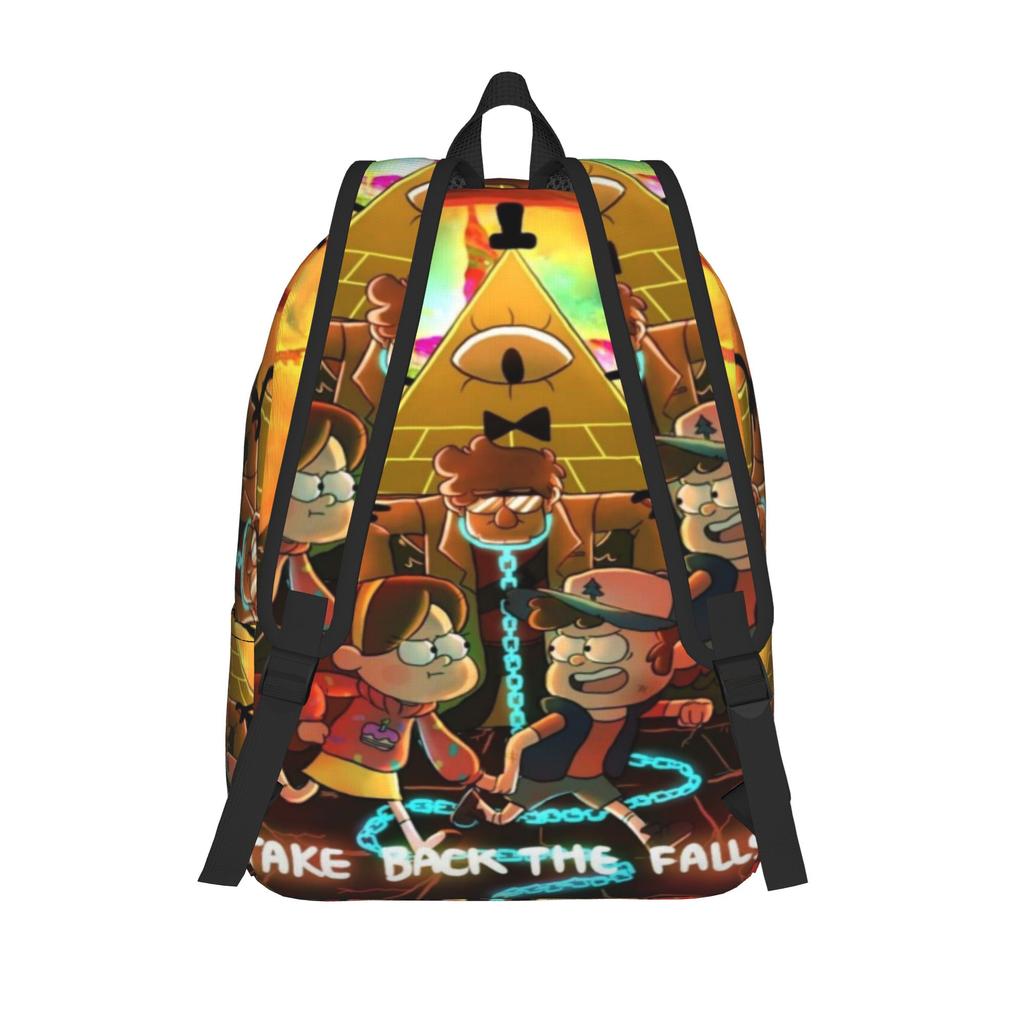 Подростковый рюкзак Гравити Фолз с карманом Студенческий Рабочий Daypack для Мужчин Женщин Колледжа Холщовые Сумки
