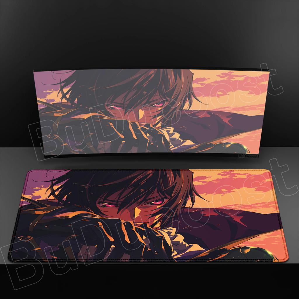 Большой игровой коврик для мыши Anime Code Geass, коврик для ноутбука, аксессуары для ПК, коврик для стола, защитный коврик для клавиатуры, красивый C.C.. Коврик для мыши
