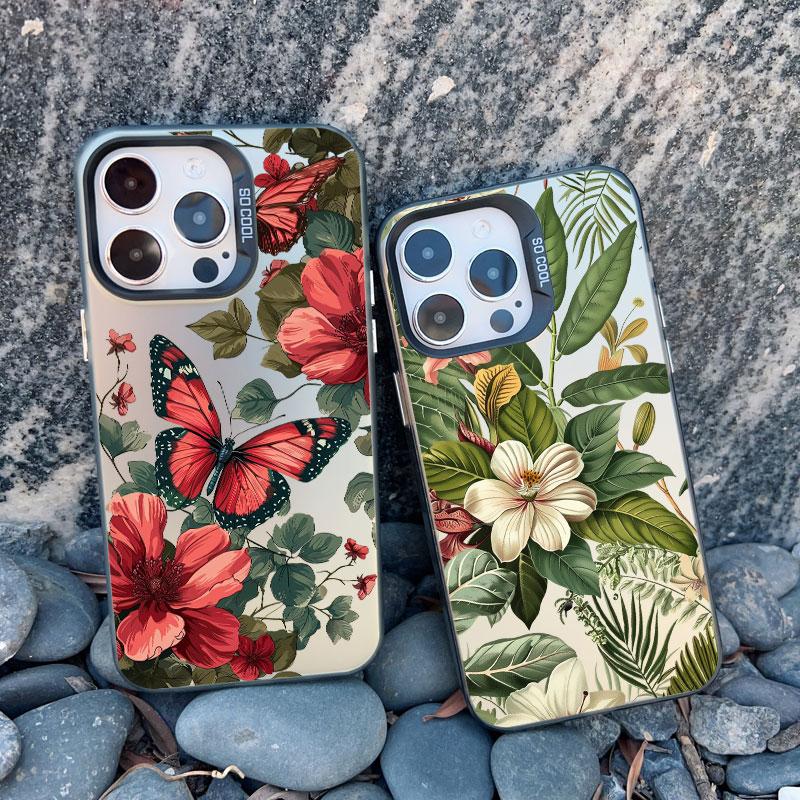 Винтажный Элегантный Розовый Цветок Пиона Чехол для Телефона для Iphone 16 15 11 12 14 Pro Max 13 Mini Pro Max 15 14 Plus Ударопрочный Лазерный Чехол