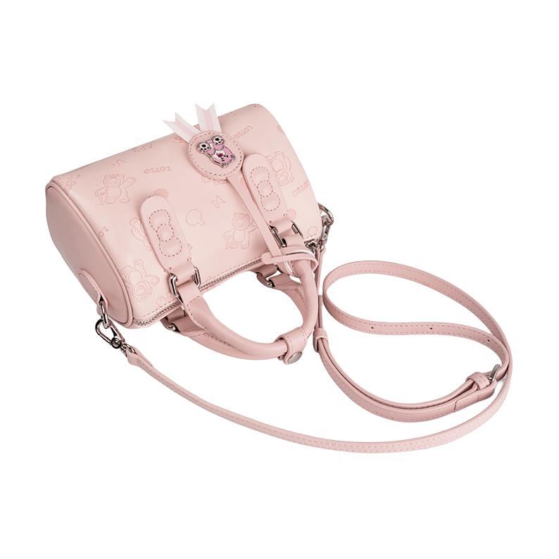 New Disney Synthetic Leather Boston Bag, Shoulder Bag, Handbag Women's Pink BMK-72613