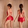 Dusk Sexy Underwear Sexy Suspender Lace Temptation Steel Ring Gathering Pajamas Hot Open Nightdress Set