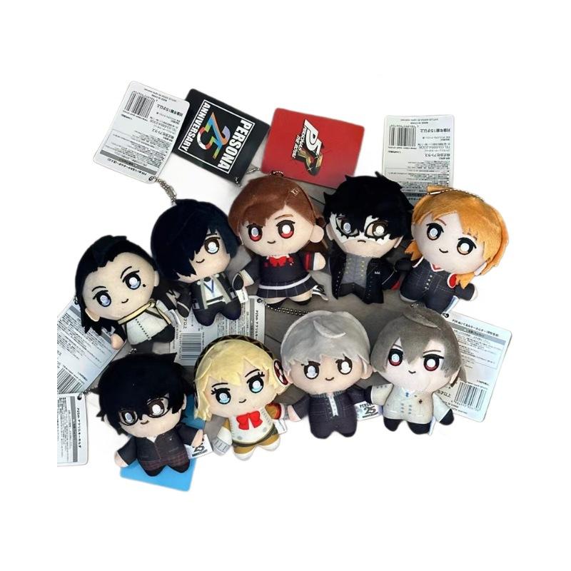 Kawaii Persona 5 Royal Plush Pendant Joker Amamiya Ren Soft Mini Doll Keyring Game Anime Bag Accessory Fans Birthday Gift
