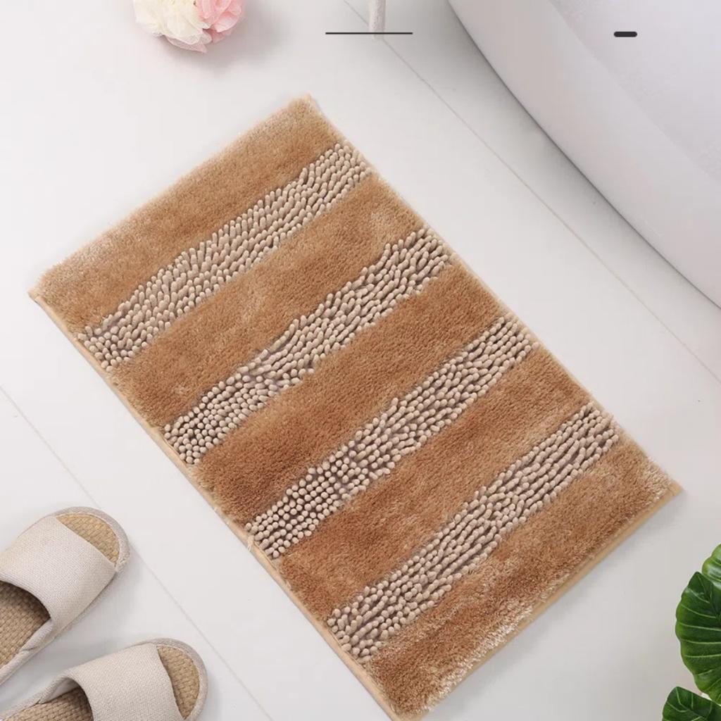 Коврик для ванной из жемчужной пряжи с эффектом памяти, нескользящие коврики для ванной, коврик для ванной, коврик для двери в душевую кабину с эффектом памяти, 3D-подложка