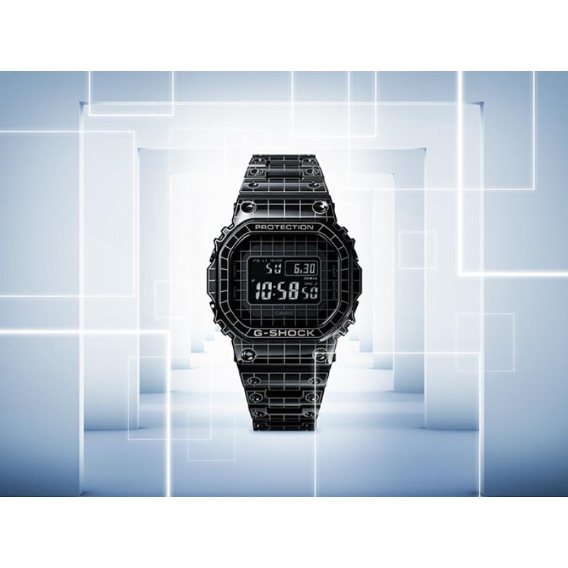 Casio Мужские часы G-SHOCK GMW-B5000CS-1, кварцевые, ударопрочные, водонепроницаемые 200 м, из нержавеющей стали