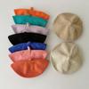 Knitted Baby Beret Hat Korean Warm Soft Kids Berets Autumn Winter Cute Painter Hat Boys Girls