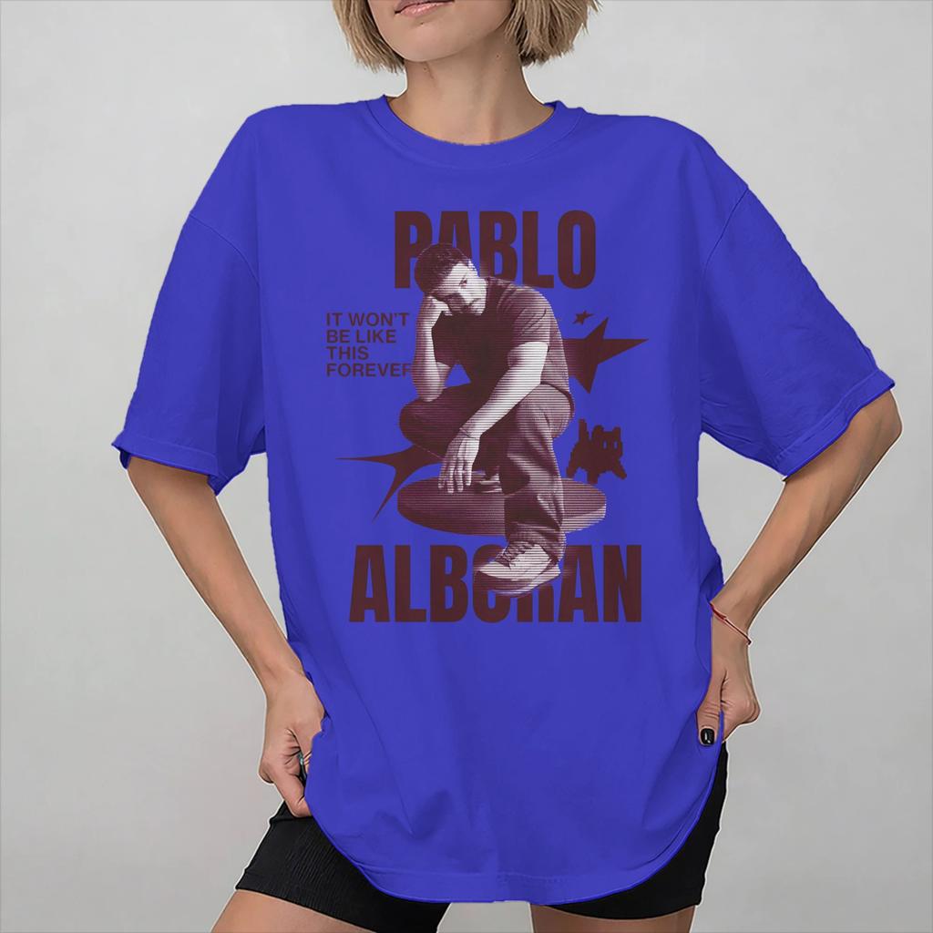Unisex Women Graphic Printed Pablo Alborn Singer Tee T Shirt 100 Cotton Tshirts Clothing