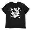 Футболка Check Your Head аниме фигурки аниме футболки Blue Lock для мужчин с принтом