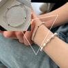 Ventfille Медный Двухслойный Жемчужный Браслет Для Женщин Девушек Дизайн Бусины Корейские Украшения Дропшиппинг
