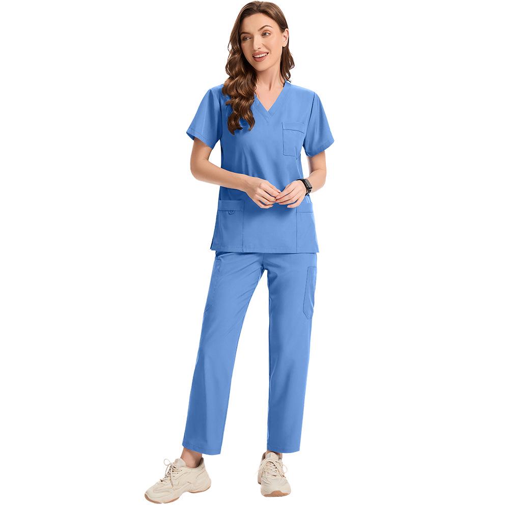 Комплект скраба больших размеров, быстросохнущий, тянущийся - Однотонный, Повседневный, Удобный