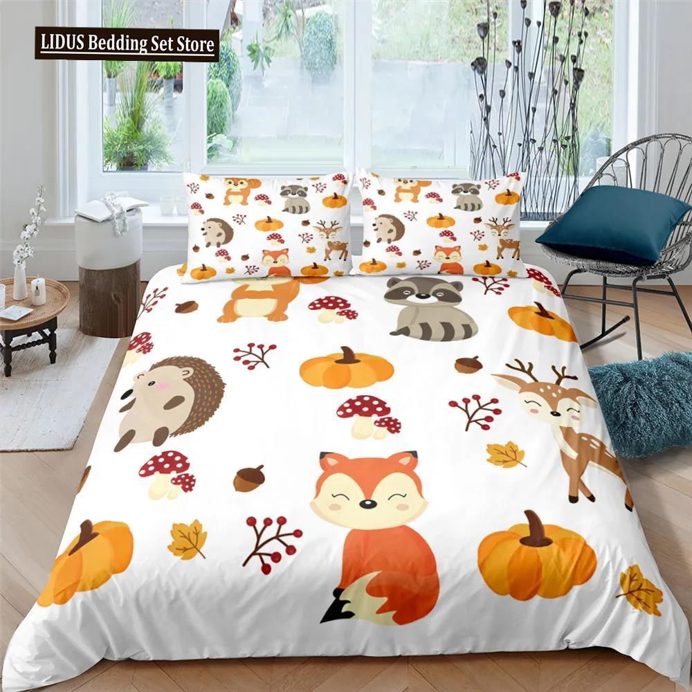 Nordic Bed Cover Duvet Cover King Queen Cartoon Animal Bedding Set Double Twin Full Queen King Adult Kids Bedclothes Quilt Cover