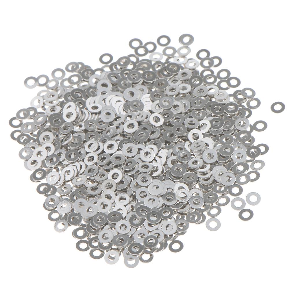 Metric Flat Washers Stainless Steel Non Distortion Anti Rust for Glasses Frames Eyewear DIY Practical Hardware