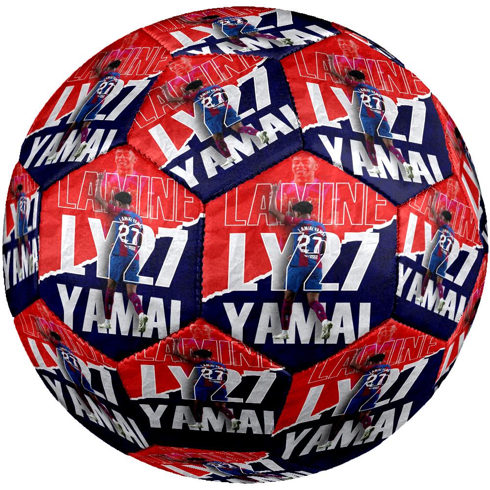 Lamine Yamal's Barcelona Youth Talent Size 5 Soccer Football Machine-Stitched Indoor/Outdoor Training and Matches for Football Accessories