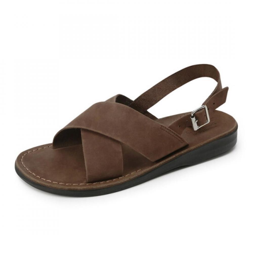 Jerusalem Sandals Elan Buckle Sandals Brown 92bnn