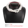 Tooxika Retro Elegant Fashion Choker Necklace Exaggerated Pearl Geometric Personality Temperament Necklace