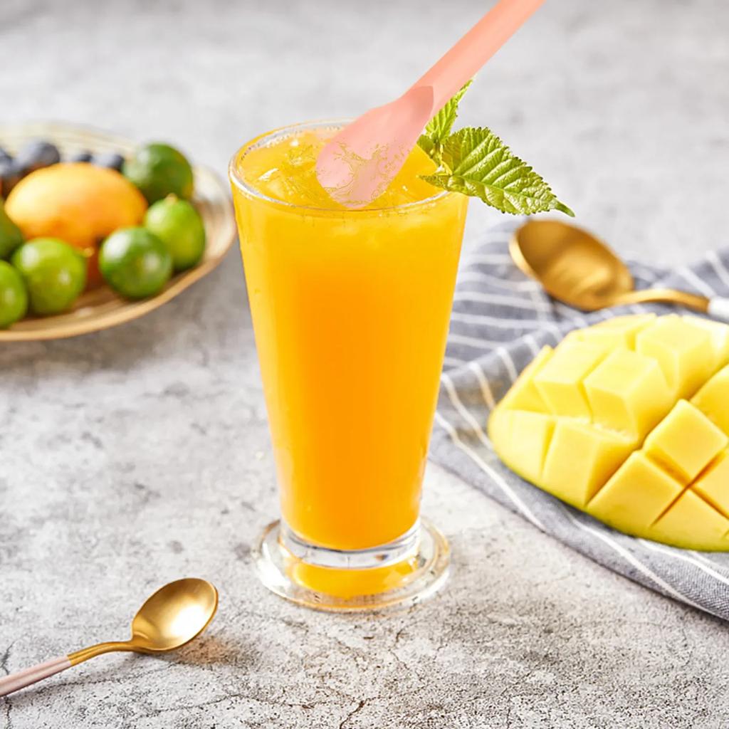 50Pcs Plastic Spoon Straws Drinking Straw Color Milkshake Smoothie Spoon Straw for Party Bar Birthday Wedding Wholesale