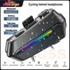 Waterproof Motorcycle Helmet Bluetooth Intercom AI Voice Control 800mAh ENC