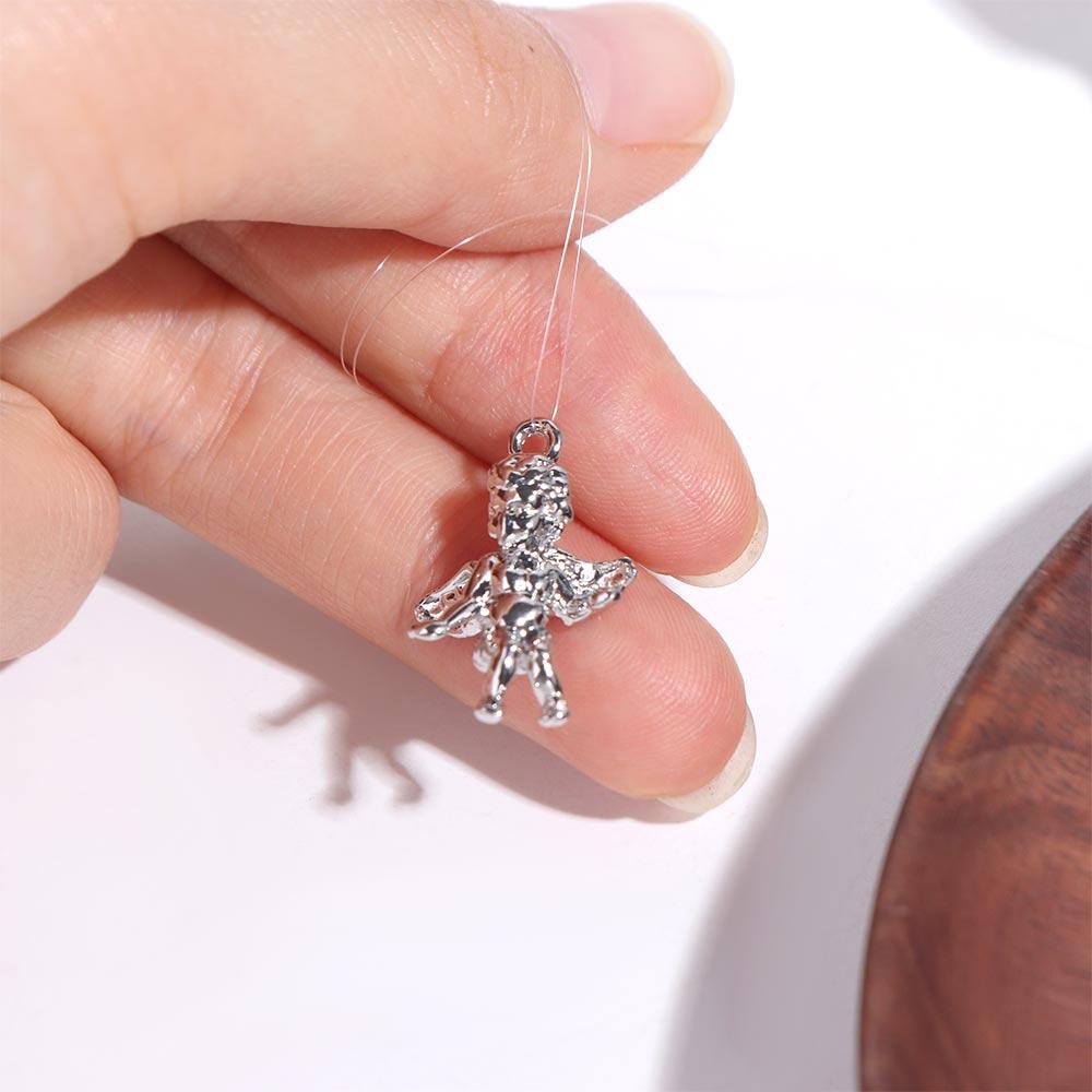 2 шт./компл., цинк, цинк, сплав цинка, Купидон, один кулон, ручная работа, ожерелье «сделай сам», аксессуары для ожерелья, маленький кулон