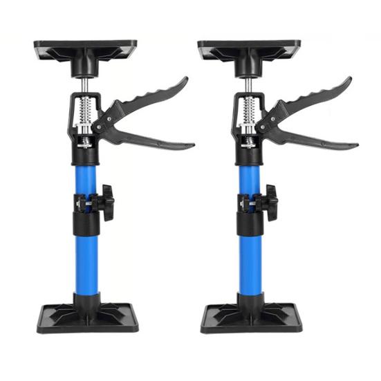 2Pcs Cabinet Jacks Hand Support Rod Telescopic Steel Pole Adjustable Quick Support Rod DIY Installation Helper