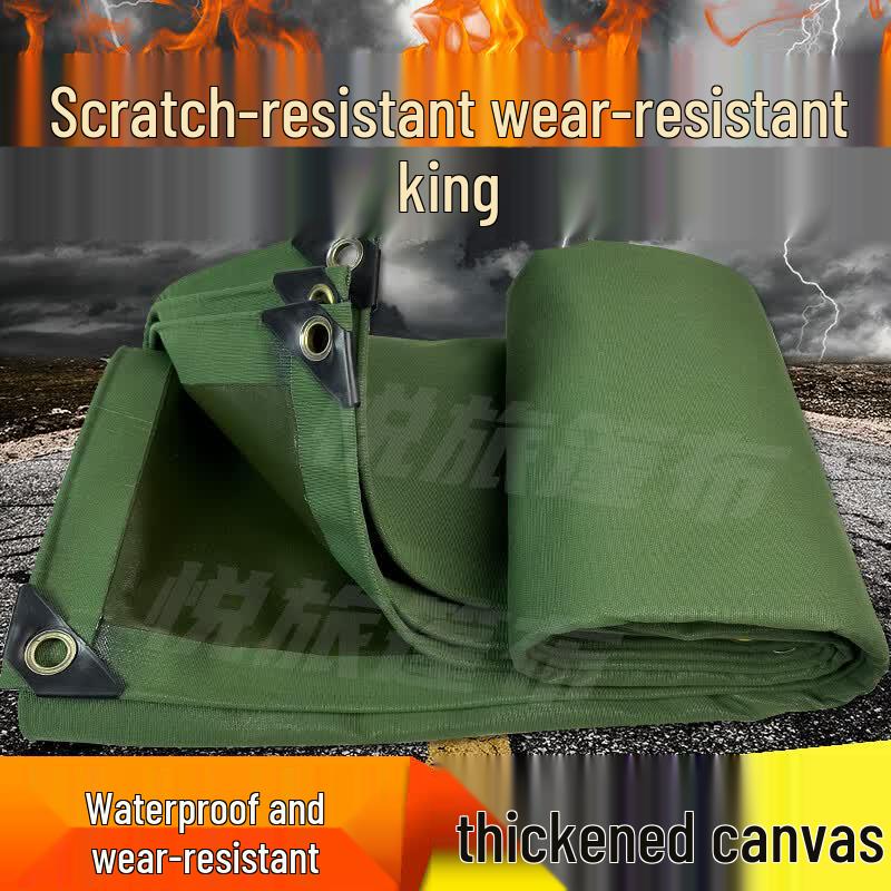 YUELVE Heavy-Duty Waterproof Canvas Tarp