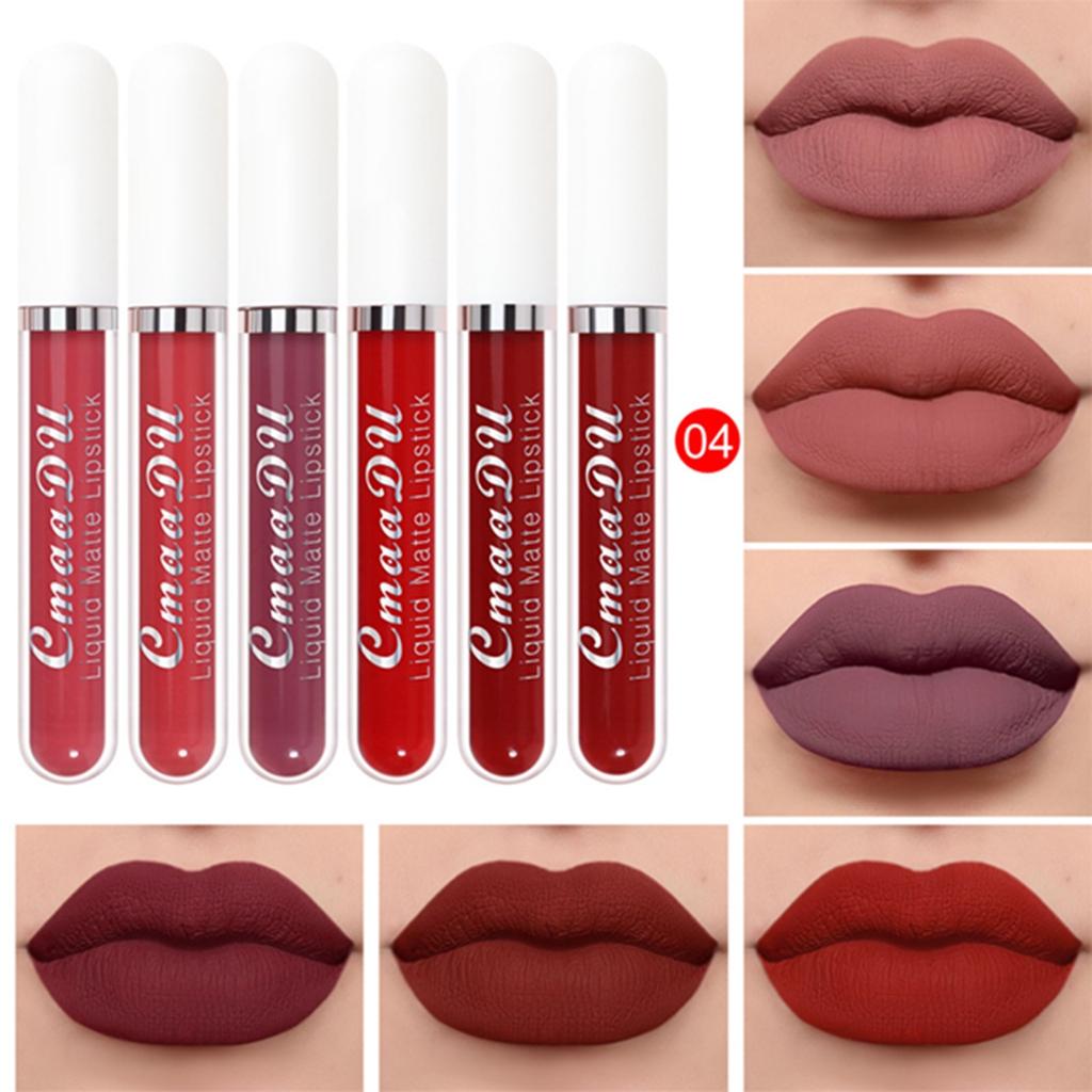 6 упаковок Неприлипающий блеск для губ Lipstick Lasting