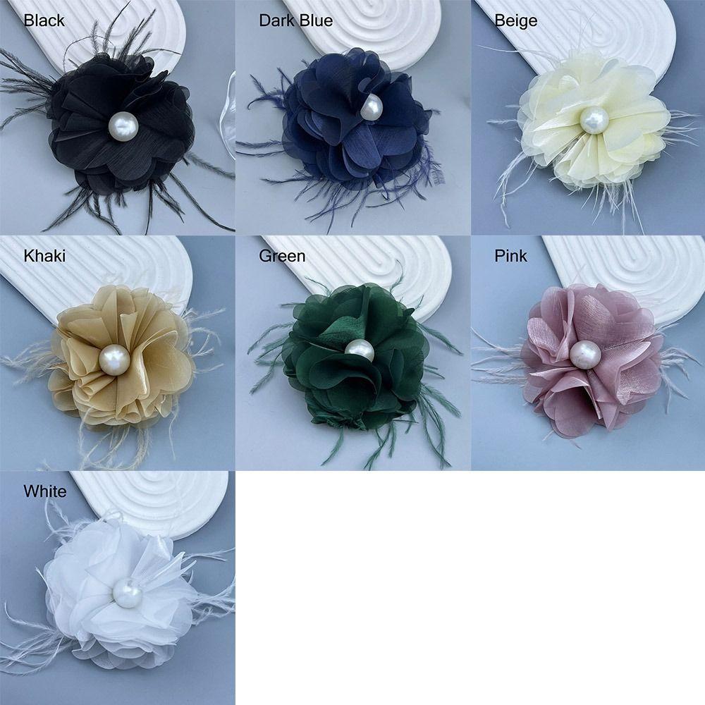 Тканевые аксессуары ручной работы Большая цветочная брошь для костюма, свитера, пальто, тканевые художественные булавки для лацканов, корсаж