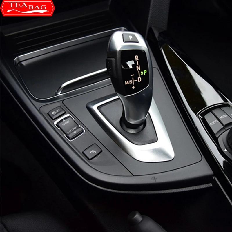 Углеродное волокно, панель переключения передач автомобиля, боковая L-образная полоска, отделка салона для Bmw 3 Serie 4 3gt F30 F31 F32 F34 F36