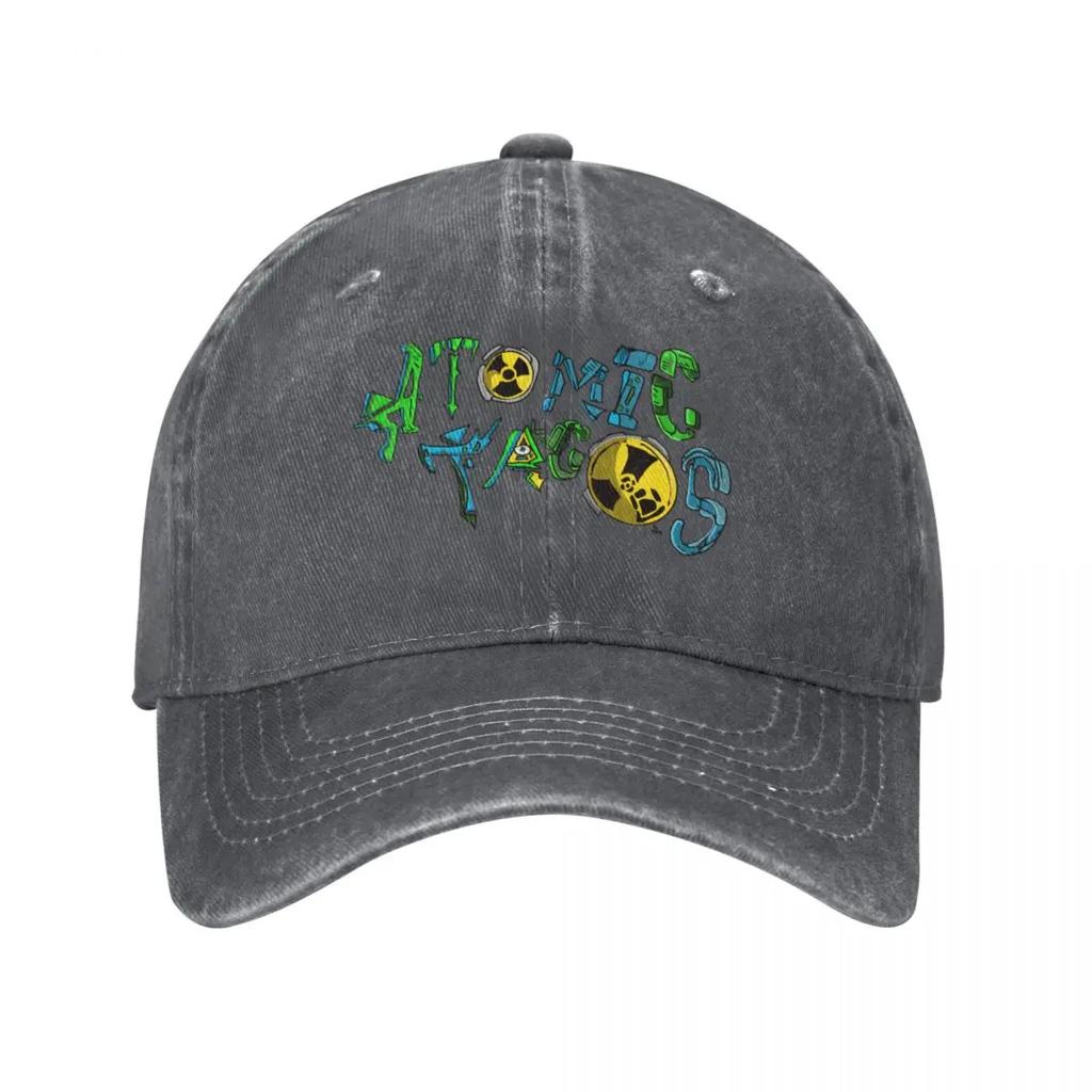 Atomic tacos logo cdreynoldsart Baseball Cap designer cap foam party Hat fishing caps Unisex Rave Hats Unisex Womens