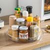 Многофункциональная вращающаяся кухонная стойка: Настольное хранилище для соевого соуса и приправ