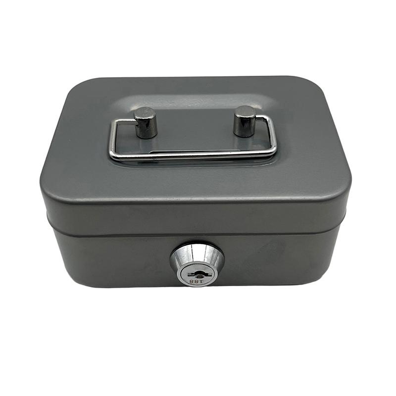 Metal Cash Box Mini Safe Lock Box Money Bank Metal Coin Bank Security Box Sturdy Cash Portable For Kids Coin Collection