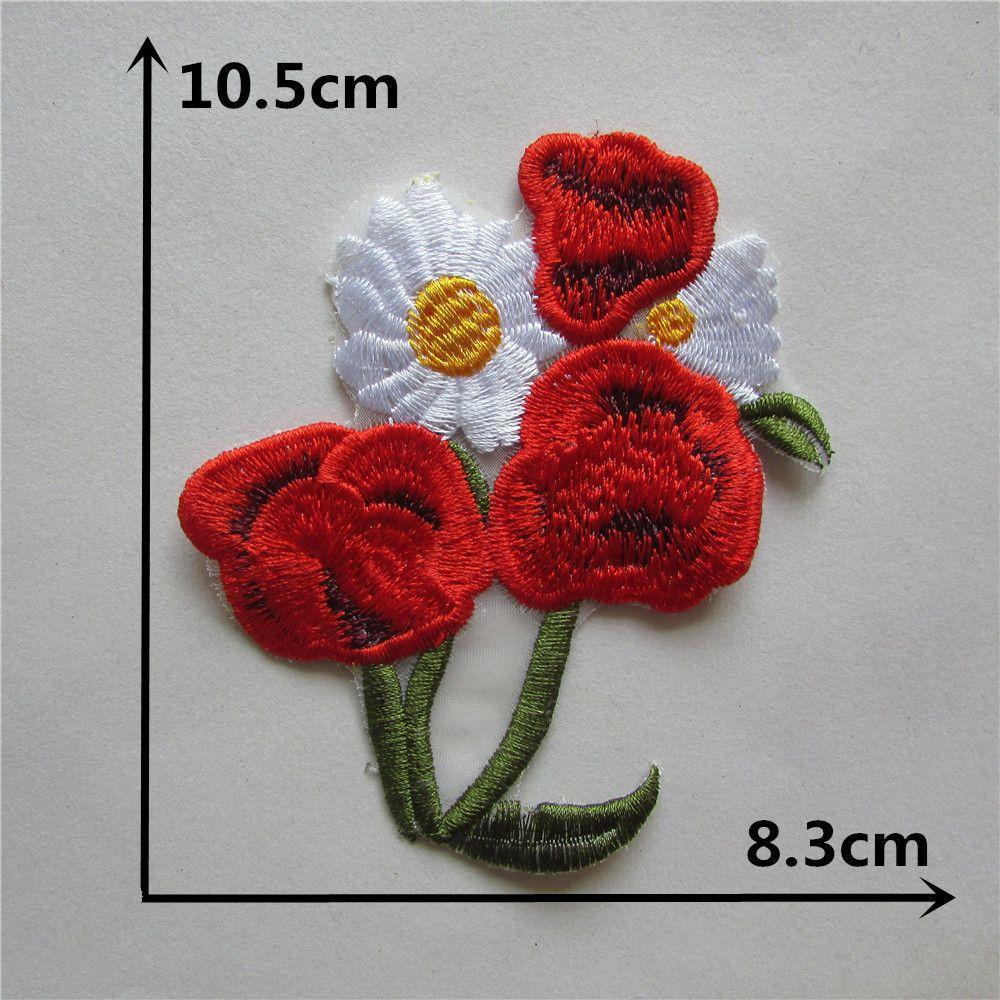 Red Green I Embroidery Hollow Embroidery Sewing Lace Collar Flower Diy Decorative Clothing Decal Accessories