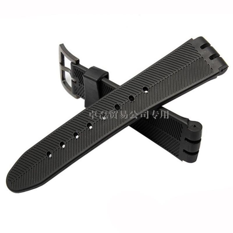 23 мм силиконовый ремешок для часов Swatch YOS440 449 401G 447 448 IRONY Спортивный водонепроницаемый браслет Инструменты Браслет Черный Синий