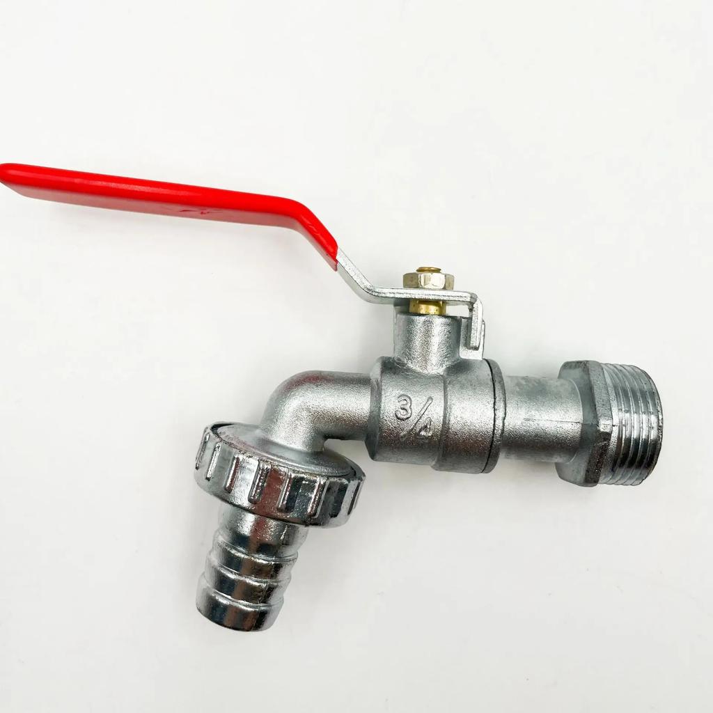 1/2inch 3/4inch Garden Irrigation Faucet Brass IBC Tank Water Tap Single Outlet Valve Replacement Antifreeze Accessories Red