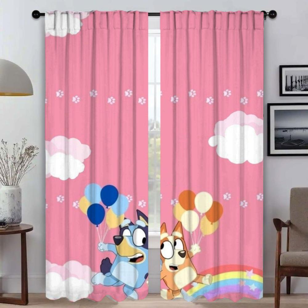 B-BlueyS Шторы Шторы для детской комнаты Шторы для спальни Жалюзи Шторы для окон Перегородки Шторы Украшения на Хэллоуин Гостиная Кухня