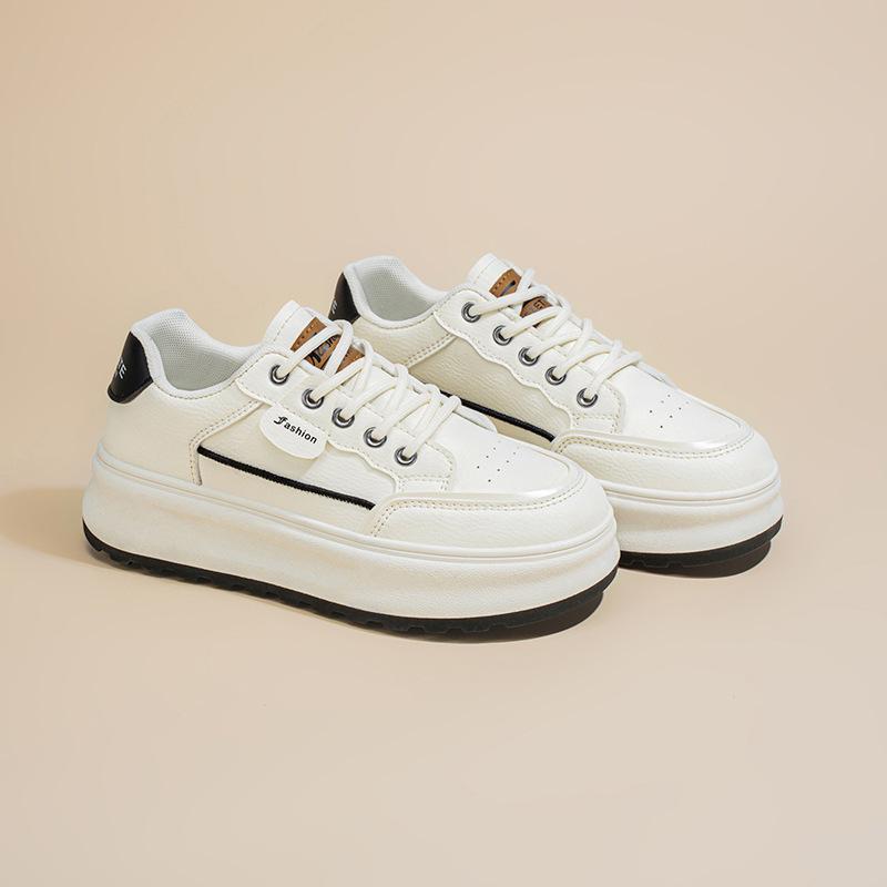 2025 весна женская обувь новые дышащие маленькие белые туфли детские универсальные туфли корейская версия платформа спортивная обувь для отдыха на доске обувь женская