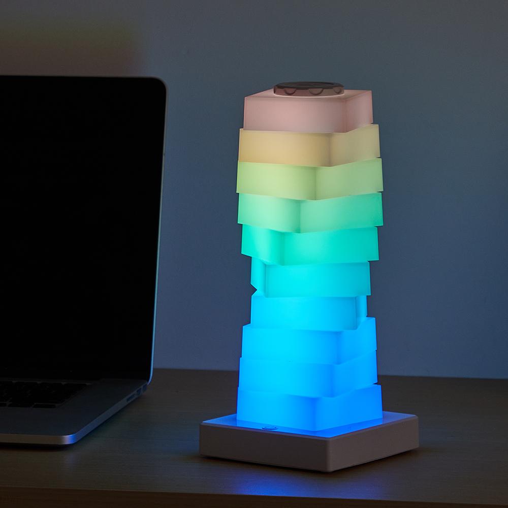DIY color changing desk lamp RGB 16 color LED lamp bedroom bedside table decoration lamp touch switch multi-step light