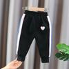 Спортивные штаны для маленьких девочек, детская одежда для девочек и мальчиков, повседневные брюки, весенние детские спортивные штаны, свободные брюки