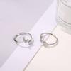 Alphabet Z To A Adjustable Ring Open Band Wedding Couple Ring