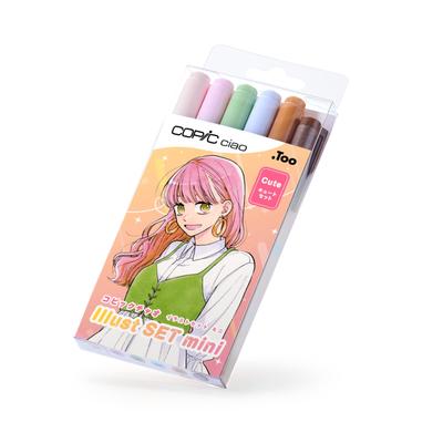 Набор мини-иллюстраций Copic Ciao (Милый) - Художественные маркеры и ручки для рисования и раскрашивания