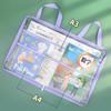 Visible Kids Document Bag A3 Large Zipper Mesh Bags Durable Stationery Organizer  Exam Papers