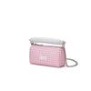 New Lee Fabric Handbag, Shoulder Bag, Crossbody Bag Large Size Women's Pink Plaid LE250038L-102