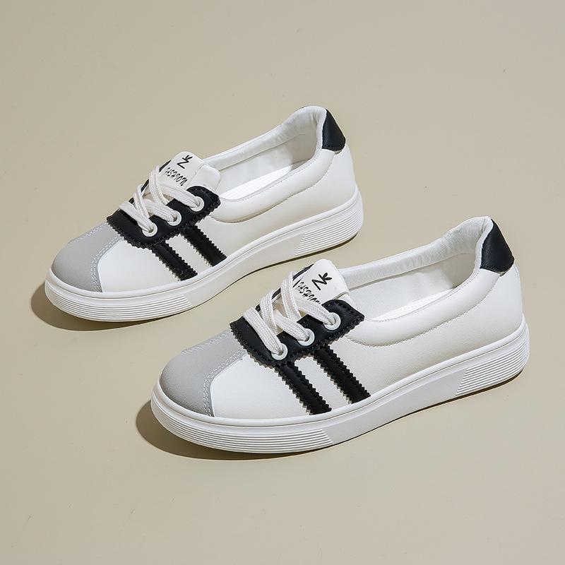 Маленькие белые туфли детские осенние новые корейская версия ins студенческие женские туфли повседневные спортивные универсальные кеды уличная съемка Q6