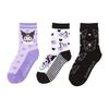 Sanrio Sanrio Kids Socks 3 Pair Set Socks 19-21cm Kuromi Kuromi-chan Kuromi Character 455539 Sanrio